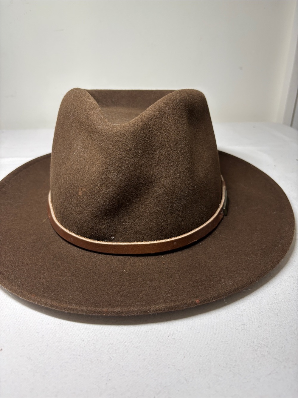 Eddie Bauer Lite Felt Wool Fedora est Size XL